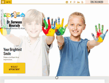 Tablet Screenshot of kids-first-dental.com